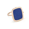 GINETTE NY Bague Antique Lapis Or Rose 11