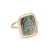GINETTE NY Bague Bliss Buddha Nacre Noire Or Rose 8