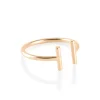 GINETTE NY Bague Ouverte Or Rose 10
