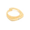 LSONGE Bague Éclat Premium Argent Doré Émail Diamanté 16