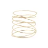 LSONGE Bague Sublime Spirale Or 8