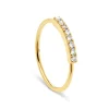 NAVA JOAILLERIE Bague Hash Diamants Or Jaune 8