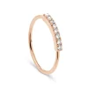 NAVA JOAILLERIE Bague Hash Diamants Or Rose 11