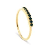 NAVA JOAILLERIE Bague Hash Diamants Noirs Or Jaune 13