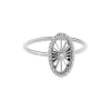 NAVA JOAILLERIE Bague Mini-Cheyenne Ovale Diamant Or Blanc 8