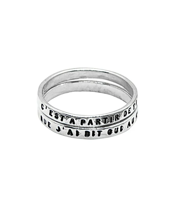 SERGE THORAVAL Bague C’est à Partir De Toi… Argent 1