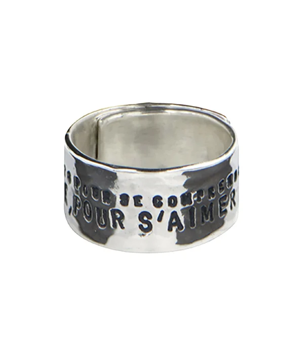 SERGE THORAVAL Bague Large Les Hommes Argent 3
