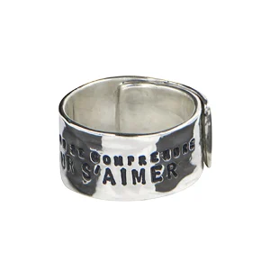 SERGE THORAVAL Bague Large Les Hommes Argent 11