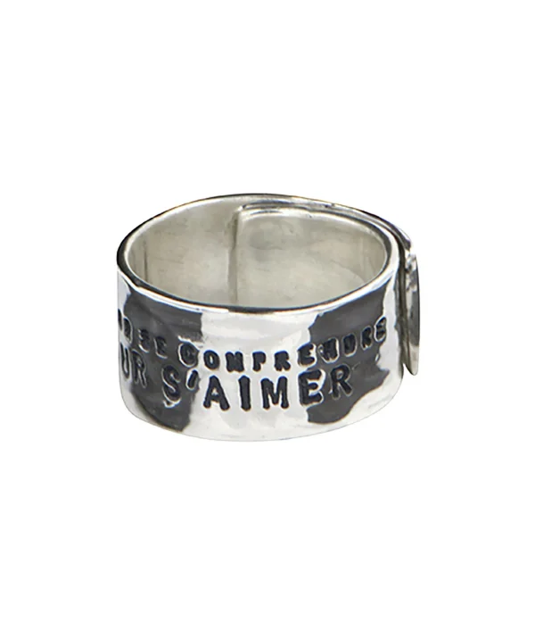 SERGE THORAVAL Bague Large Les Hommes Argent 4