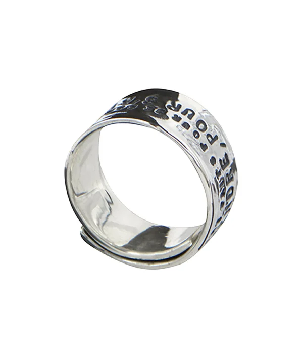 SERGE THORAVAL Bague Large Les Hommes Argent 5