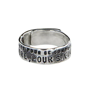SERGE THORAVAL Bague Fine Les Hommes Argent 9