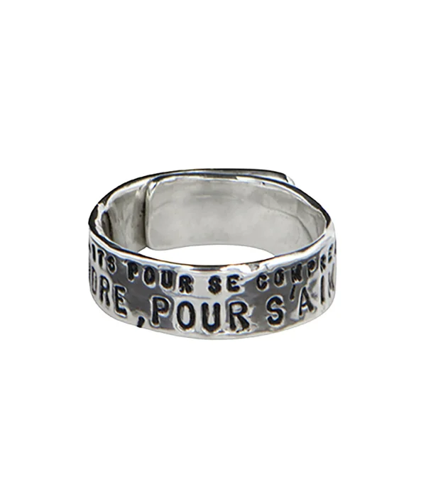 SERGE THORAVAL Bague Fine Les Hommes Argent 3