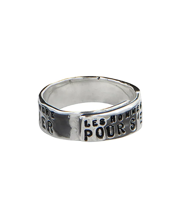 SERGE THORAVAL Bague Fine Les Hommes Argent 5