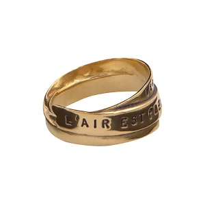 SERGE THORAVAL Bague Frisson Vermeil 11