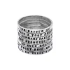 SERGE THORAVAL Bague 7 Rangs Edmond Rostand Un Baiser Argent 17