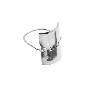 SERGE THORAVAL Bague Love Argent 8