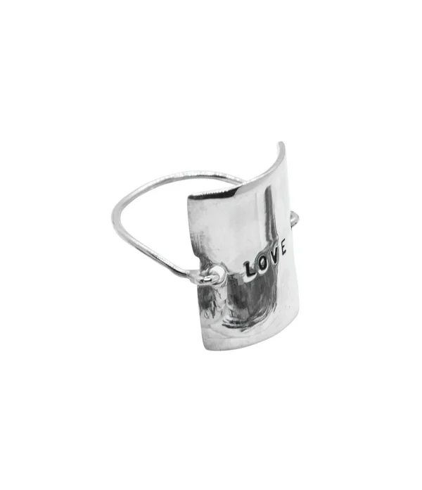SERGE THORAVAL Bague Love Argent 3