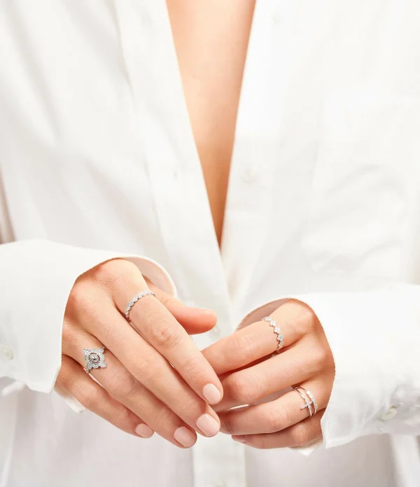 STONE PARIS Bague Simple Serenity Or Diamants 8