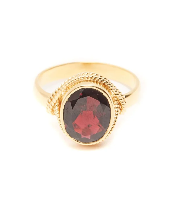 VADI JEWELS Bague Mignonnerie Sphynx Grenat 1
