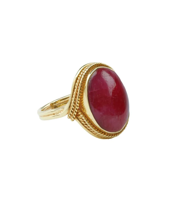VADI JEWELS Bague Sphinx Big Rubis Teinté 1