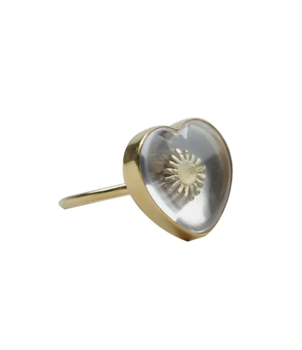 VADI JEWELS Bague Petit Cœur Cristal 1