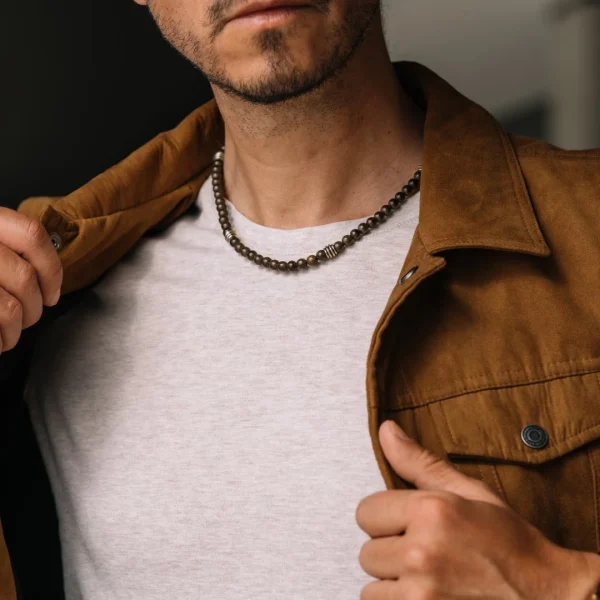 Waykins Collier Wendel En Perles De Bois La Vague 4